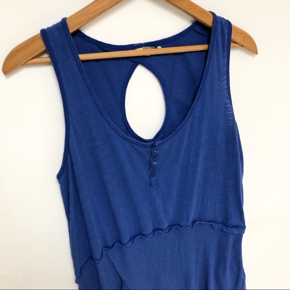 Anthropologie Keyhole Peplum Tank Sz S - Picture 3 of 10